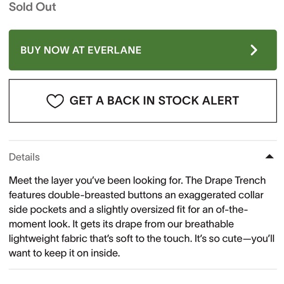 Everlane the drape trenchcoat - Picture 8 of 8